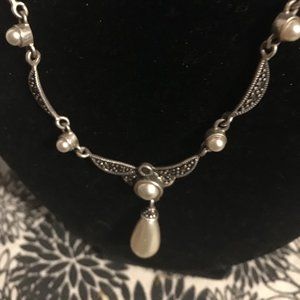 💎Sterling Silver Marcasite Necklace - 374 $50 or $45 w/offer